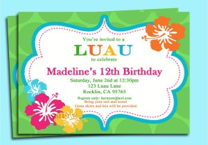 Hawaiian Birthday Party Invitations Templates Free 9 Best Images Of Free Printable Luau Invitations Free