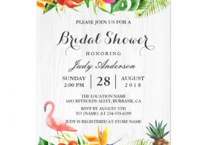 Hawaiian Bridal Shower Invitations Templates Personalized Luau Invitations
