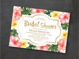 Hawaiian Bridal Shower Invitations Templates Tropical Printable Bridal Shower Invitation Template Luau