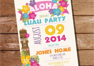 Hawaiian Party Invitation Template Luau Party Invitation Hawaiian Party Invitation Instant
