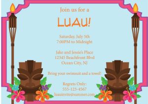 Hawaiian Party Invitations Free Printable 9 Best Images Of Free Printable Luau Flyers Free