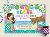 Hawaiian theme Party Invitations Printable 20 Luau Birthday Invitations Designs