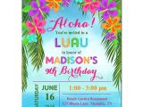 Hawaiian theme Party Invitations Printable Luau Invitation Printable or Printed with Free Shipping