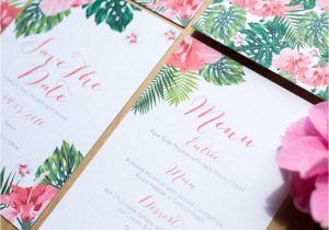 Hawaiian theme Wedding Invitations Tropical Hawaiian Wedding Invitation by sincerely May