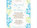 Hawaiian theme Wedding Invitations Tropical Hawaiian Wedding Invitation Turquoise 5 Quot X 7