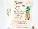 Hawaiian theme Wedding Invitations Tropical themed Bridal Shower Invitations Ideas