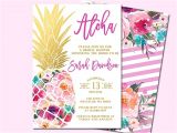 Hawaiian themed Bridal Shower Invitations 25 Best Ideas About Luau Party Invitations On Pinterest