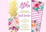 Hawaiian themed Bridal Shower Invitations Templates Best 25 Hawaiian Invitations Ideas On Pinterest