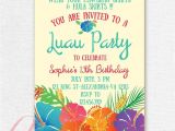 Hawaiian themed Bridal Shower Invitations Templates Invitations Templates Birthday Businnes Card Invitation