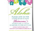 Hawaiian themed Bridal Shower Invitations Templates Items Similar to Hawaiian Bridal Shower Invitation