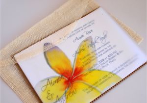 Hawaiian Wedding Invitations Styles Eco Friendly Market Hawaiian Wedding Invitation with