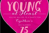 Heart Shaped Birthday Invitations 75th Birthday Invitations 50 Gorgeous 75th Party Invites