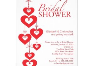 Heart themed Bridal Shower Invitations Modern Love Hearts Bridal Shower Invitation 5 Quot X 7