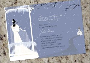 Heart themed Bridal Shower Invitations Warms the Heart Winter themed Bridal Shower Invitations