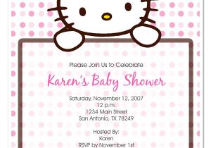 Hello Kitty Baby Shower Invitations Free Baby Shower Invitations Cute Hello Kitty Baby Shower