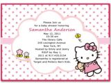Hello Kitty Baby Shower Invitations Free Cute Hello Kitty Baby Girl Shower Invitations Bs068