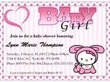 Hello Kitty Baby Shower Invitations Free Hello Kitty Baby Shower Invitations Templates Ideas