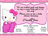 Hello Kitty Baby Shower Invitations Free Personalized Baby Hello Kitty Baby Shower Girl Invitation