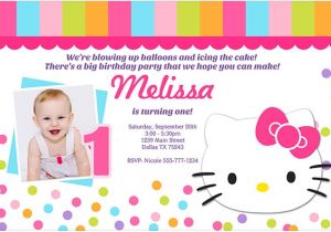 Hello Kitty Baptismal Invitation Layout Hello Kitty Birthday Invitation – Bagvania Free Printable