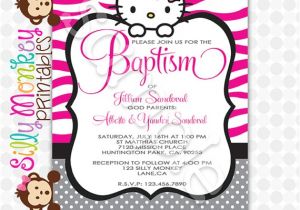 Hello Kitty Baptismal Invitation Layout Items Similar to Pink Zebra Print Hello Kitty Inspired