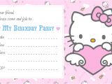 Hello Kitty Birthday Invitation Card Template Free Hello Kitty Free Printable Invitation Templates