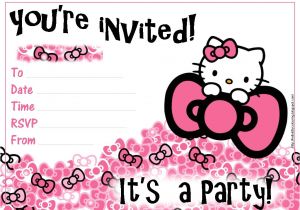 Hello Kitty Birthday Invitation Card Template Free Pretty Practical Mom Free Printable Hello Kitty Invitations
