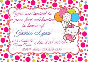 Hello Kitty Birthday Invitation Template Free 40th Birthday Ideas Hello Kitty Birthday Invitation