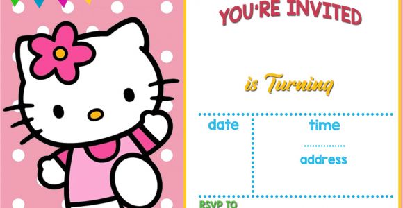 Hello Kitty Birthday Invitation Template Free Download Free Hello Kitty Invitation Templates Hello Kitty