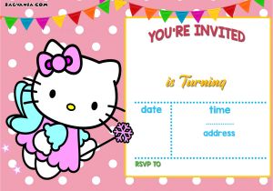 Hello Kitty Birthday Invitation Template Free Personalized Hello Kitty Birthday Invitations Updated