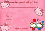 Hello Kitty Birthday Invitation Template Printable Hello Kitty Birthday Invitation Template