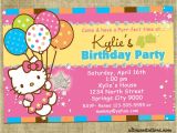 Hello Kitty First Birthday Party Invitations Personalized Hello Kitty Birthday Invitations