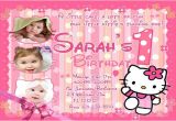 Hello Kitty First Birthday Party Invitations Printable Birthday Invitations Free Premium Templates
