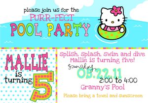 Hello Kitty Pool Party Invitations Hello Kitty Pool Cake Ideas and Designs
