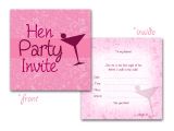 Hen Party Invitation Template Hen Party Invitations Activities Ideas Henit Ie Henit