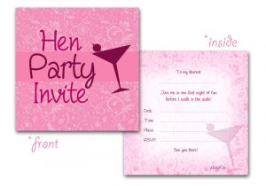 Hen Party Invitation Template Hen Party Invitations Activities Ideas Henit Ie Henit