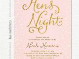Hen Party Poems for Invites Hens Party Invitation Pink and Gold Glitter Pastel Blush Pink