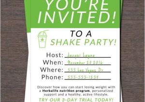 Herbalife Shake Party Invitation Template Shake Party Invite Instant Download by Wackyjacquisdesigns