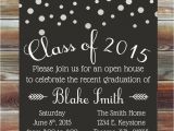 High School Graduation Open House Invitations Graduation Party Invitation Custom Color Graduation Open