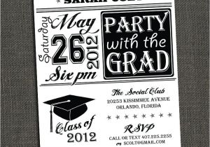 High School Graduation Party Invites High School or College Graduation Party by