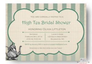 High Tea Invitation Wording Bridal Shower High Tea Bridal Shower Invitation Printable Bridal Tea Party