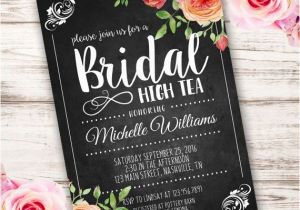 High Tea Invitation Wording Bridal Shower Printable Bridal High Tea Invitation Template Invite Your