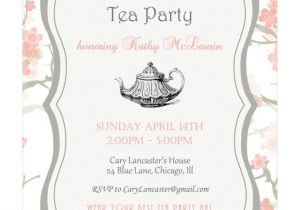 High Tea Party Invitation Ideas Bridal Shower High Tea Invitation Printable