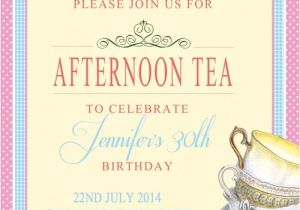 High Tea Party Invitation Wording Tea Cup tower afternoon Tea Party Birthday Invitations