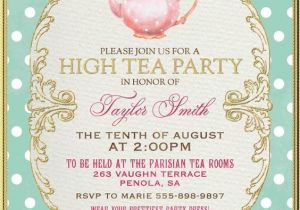 High Tea Party Invitations Free Tea Party Invitation High Tea Bridal Shower Tea Digital