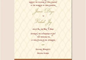 Hindu Wedding Invitation Template Indian Wedding Invitation Template Shaadi