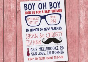 Hipster Baby Shower Invitations Hipster Baby Shower Invitation 15 Pack