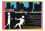 Hipster Bridal Shower Invitations Hipster 1960 S Wedding or Bridal Shower Invitation