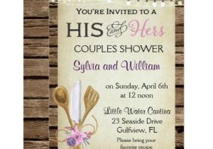His and Hers Bridal Shower Invitations Bridal Shower Invitation His & Hers