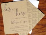 His and Hers Bridal Shower Invitations Chandeliers & Pendant Lights