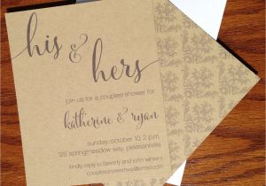 His and Hers Bridal Shower Invitations Chandeliers & Pendant Lights